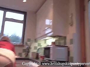 British Milf Rosemary's Kitchen Ass To Mouth Action