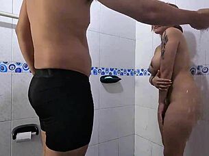 Step-Cousin Begs for My Cum After Shower Catch in Sloppy POV Facial!
