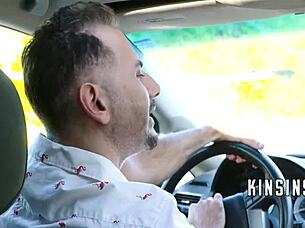 Holy, stepdaddy's cock bulges belly in petite teen fantasy