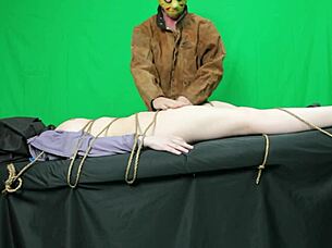 Scarlett Johnson gags deepthroat on Jason Vorhees' cock before pussy pounding