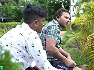 desi chubby wife repays debt riding husband's friend anal style