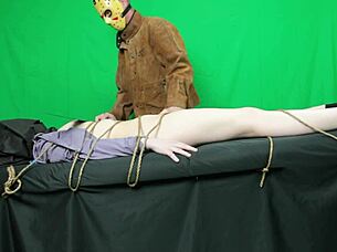 Scarlett Johnson gags deepthroat on Jason Vorhees' cock before pussy pounding