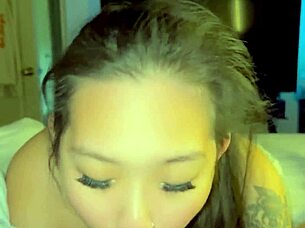 Best friend slurps my monster cock deep in sloppy pov gagging