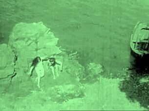 vintage hairy nudes pose naturally in the wild