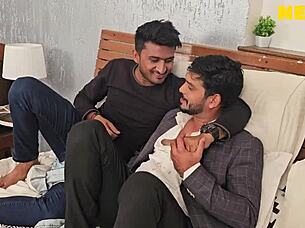 sharon fucks two desi guys juicy pussy?