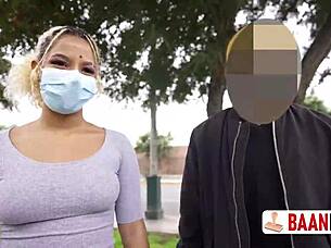 Cheating girlfriend caught public by youtuber fucked hard by bandida outdoors