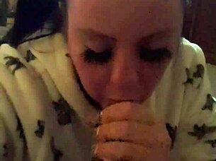 Milf Slut Sucks Cum From Monster Black Cock Slo Mo Pov