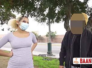 Cheating girlfriend caught public by youtuber fucked hard by bandida outdoors