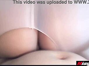 Thai secretary in stockings takes boss's monster cock creampie on ass