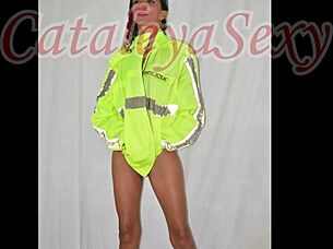 Skinny latina police cosplay model tempts in steamy photoshoot poses