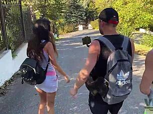 four foresters fuck lonely widow's ass hard outdoors cumshot 😏🌲🍆💦