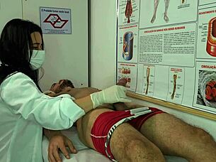 Patient, your erection has nurse so wet, wanna lick my pussy?