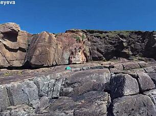 Travel NUDE with Sasha Bikeyeva's PERFECT ASS on Beach!