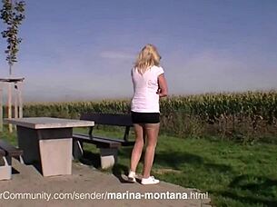 i'm marina montana getting wild outdoors pierced milf style whoops