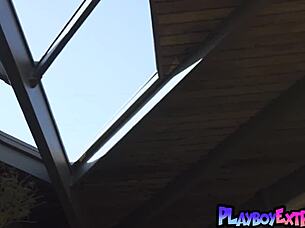 Renee Olstead's Passionate Big Tits Striptease Guitar Play