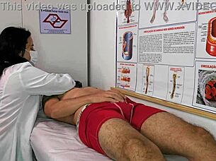 Patient, your erection has nurse so wet, wanna lick my pussy?