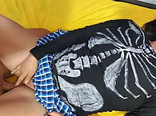 devouring this curvy halloween witch's wet pussy in costume kink 😋👅