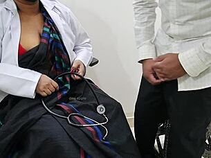 indian doctor seduces patient for intense hospital sex session