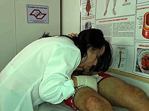 Patient, your erection has nurse so wet, wanna lick my pussy?