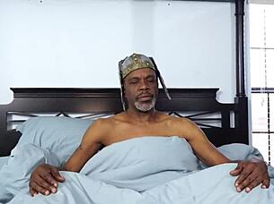 Damn sexual chocolate deepthroats richard mann's monster cock!