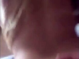 blonde tries stockings and lingerie gracefully