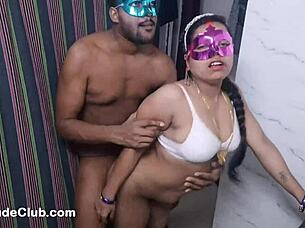 indian bride's wild wedding night doggystyle pound with hot hindi moans 🔥💦