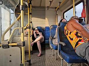 I teased stranger on bus till he fucked my wet pussy