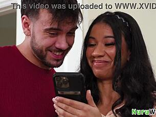 ameena green's nuru massage escalates with boyfriend