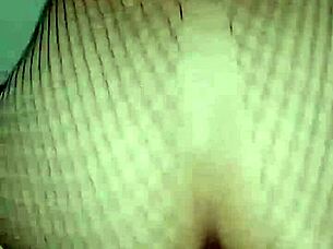 beautiful woman returns home craving raw sex in fishnets