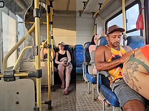 I teased stranger on bus till he fucked my wet pussy