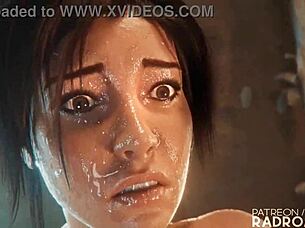 Lara Futanari Gets Hardcore Guts Rocked by Intense Anal Pounding