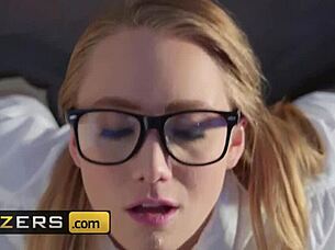 Aj applegate's big wet ass pounded hard in uniform anal
