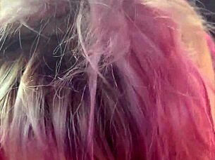 pretty whore kneels sucks cum swallows in car backseat