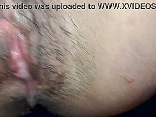 Shaved Teen Babe Masturbates Wet Tight Cameltoe Pussy Closeup Creampie