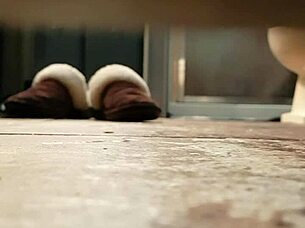 wife caught again blasting pussy with showerhead orgasm