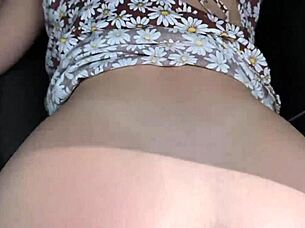 Taxi Driver Spots Wife Fingering Pussy Offers Cock Creampie Blowjob Ride Part 2