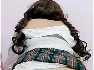 ¡qué rico culo moja braguitas orgasmo escolar!