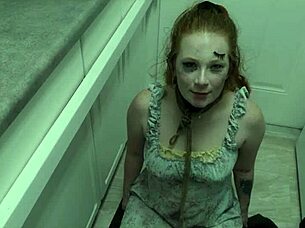 Lick that cum off my boot, you messy redhead degradation slave!