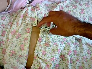 Arab granny spreads wide for intense interracial ass pounding