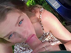 Taxi Driver Spots Wife Fingering Pussy Offers Cock Creampie Blowjob Ride Part 2