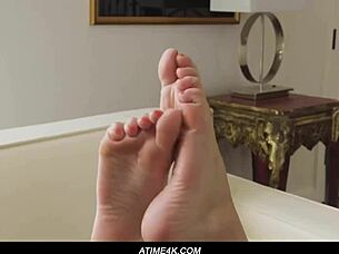 brunette milf explores anal toys and fingering first time