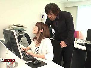 yumi maeda's stockings office blowjob ends in hardcore creampie thrill