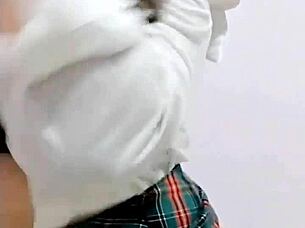 ¡qué rico culo moja braguitas orgasmo escolar!