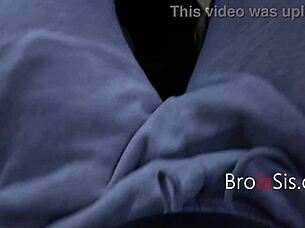 hey, quietly pounding this horny petite blonde in the backseat