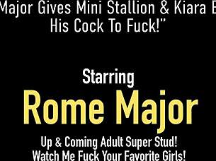 Rome major's bbc ravaging mini stallion's big tits curvy ass ride?