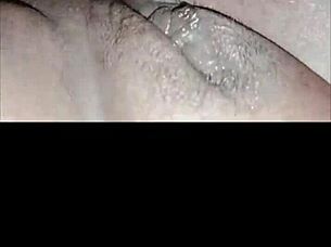 Leaked homemade clip shows juicy MILF creampie in dirty doggystyle action