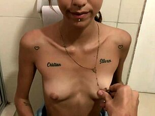 playing with young stud he loves sucking my big tits i blow his cock