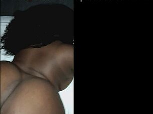 that big booty ebony babe bounced her curvy ass on my bbc until i creampied her deep after our date