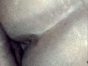 Leaked homemade clip shows juicy MILF creampie in dirty doggystyle action