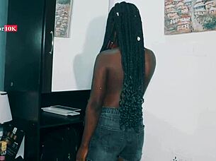 raw maid fuck with gaping pussy while wifey away